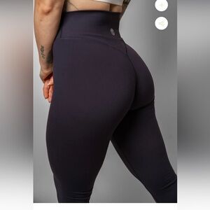 Til You Collapse Original Effortless Classic Leggings Navy Large